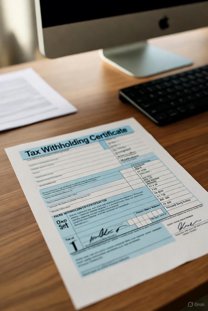 אישור ניכוי מס במקור